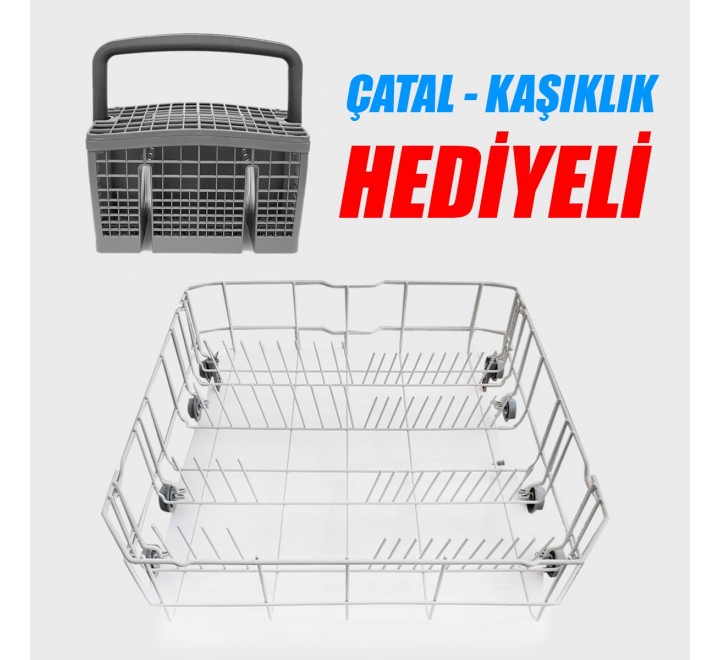 Arçelik Bulaşık Makinesi Alt Sepet Orjinal Ürün ( Kaşıklık Hediyelidir )